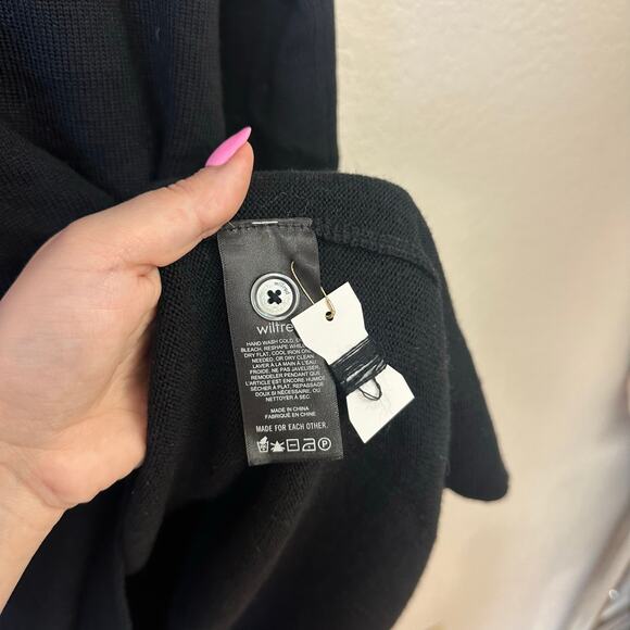 Aritzia Wilfred Utopia Merino Wool Sweater Midi Dress Black Size Small - Picture 5 of 12